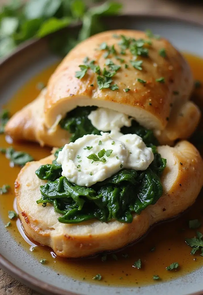 30 Ina Garten Roast Chicken Recipes That Feel Fancy & Foolproof - 22. Roast Chicken with Goat Cheese and Spinach