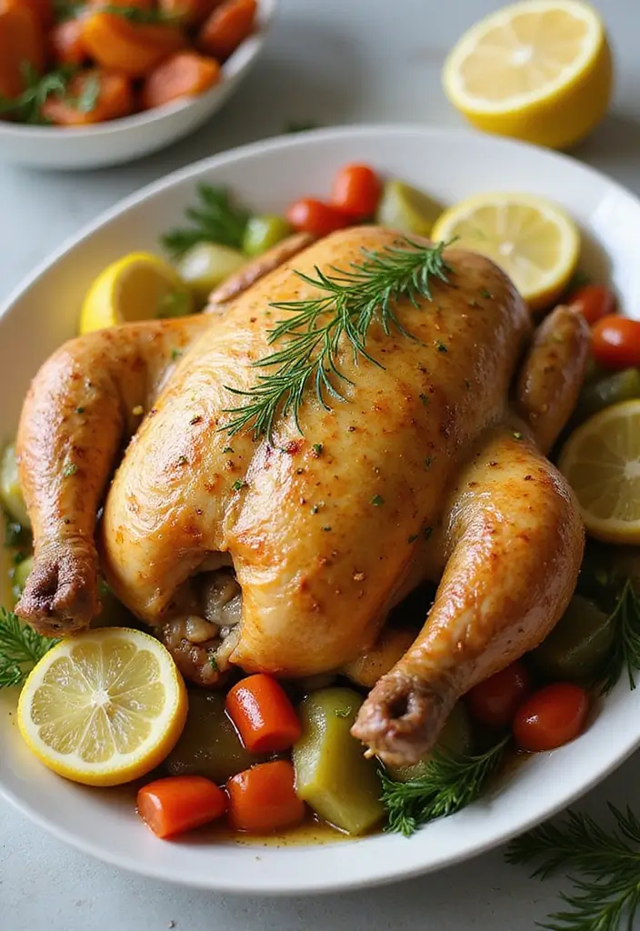 30 Ina Garten Roast Chicken Recipes That Feel Fancy & Foolproof - 24. Roast Chicken with Lemon and Dill
