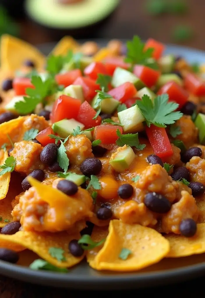 30 Mexican Food Recipes Chicken Lovers Will Devour - 13. Chicken Nachos with Black Beans