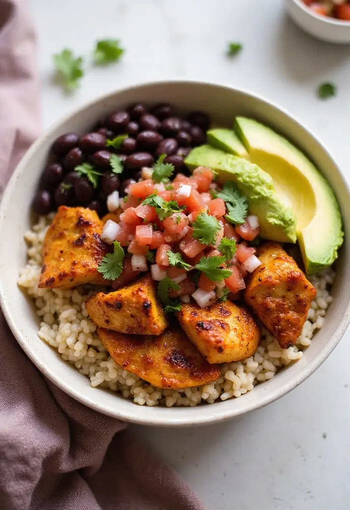 30 Mexican Food Recipes Chicken Lovers Will Devour - 16. Chipotle Chicken Bowls