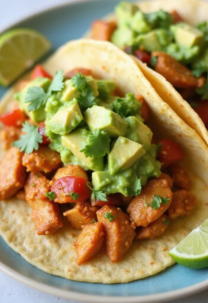 30 Mexican Food Recipes Chicken Lovers Will Devour - 2. Chicken Tacos with Avocado Salsa