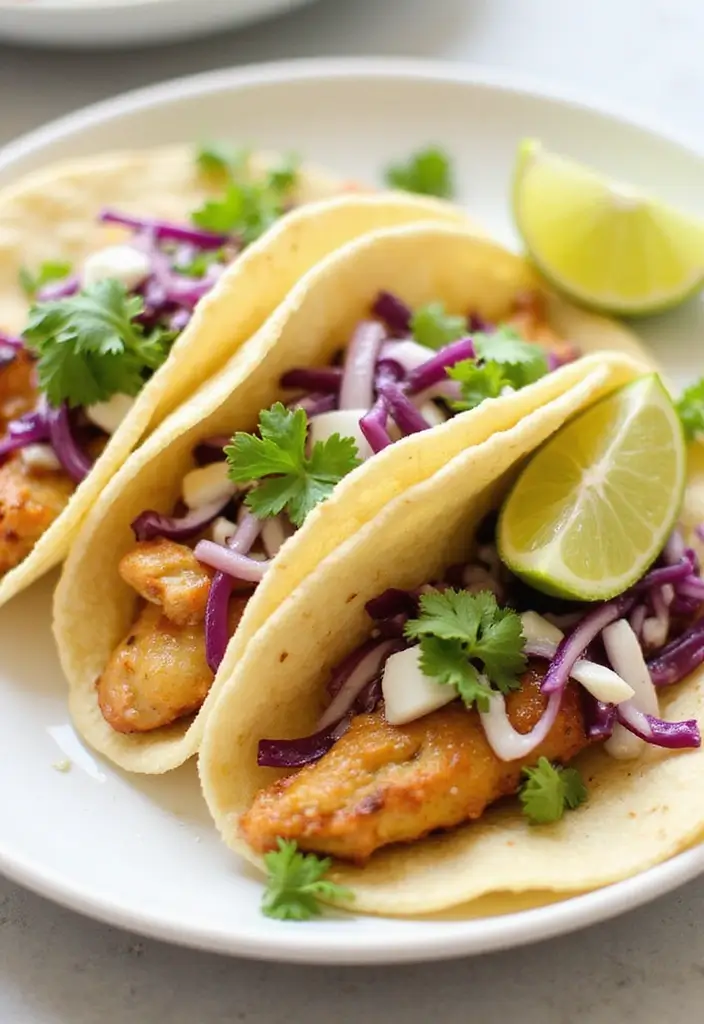 30 Mexican Food Recipes Chicken Lovers Will Devour - 20. Lemon Garlic Chicken Tacos