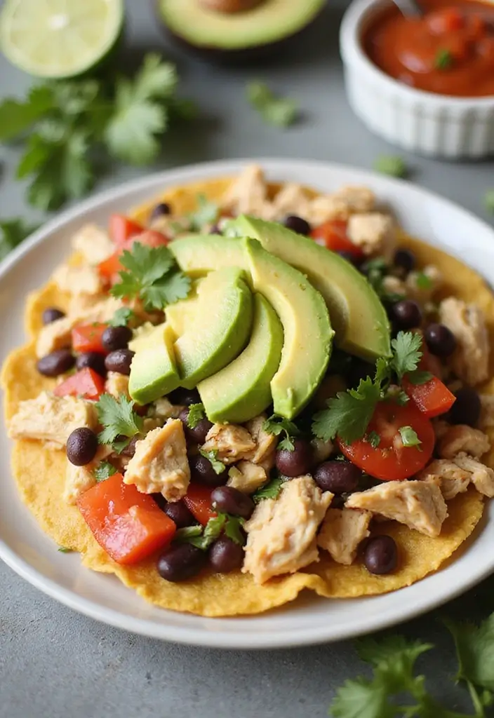 30 Mexican Food Recipes Chicken Lovers Will Devour - 22. Chicken Tostada Salad