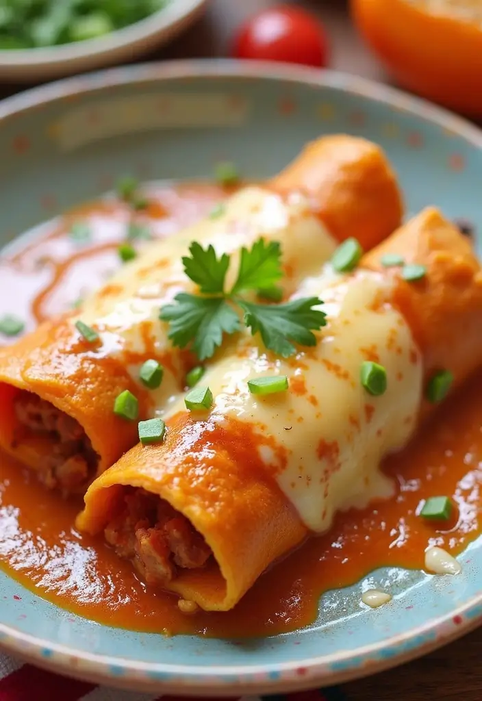30 Mexican Food Recipes Chicken Lovers Will Devour - 23. Chicken and Sweet Potato Enchiladas