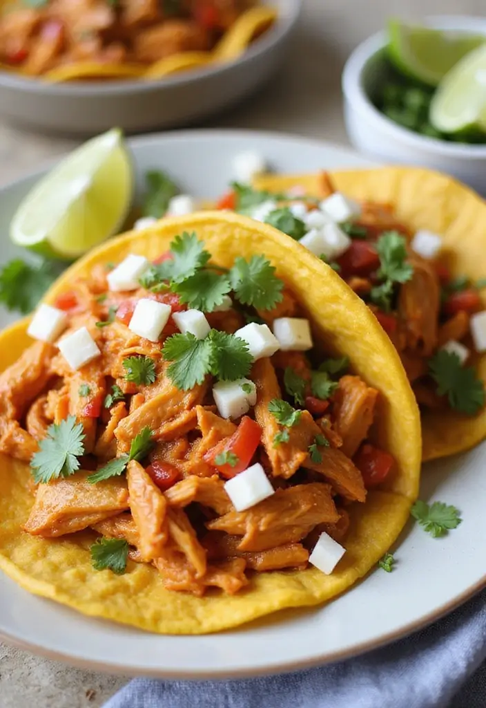 30 Mexican Food Recipes Chicken Lovers Will Devour - 24. Chicken Tinga Tacos