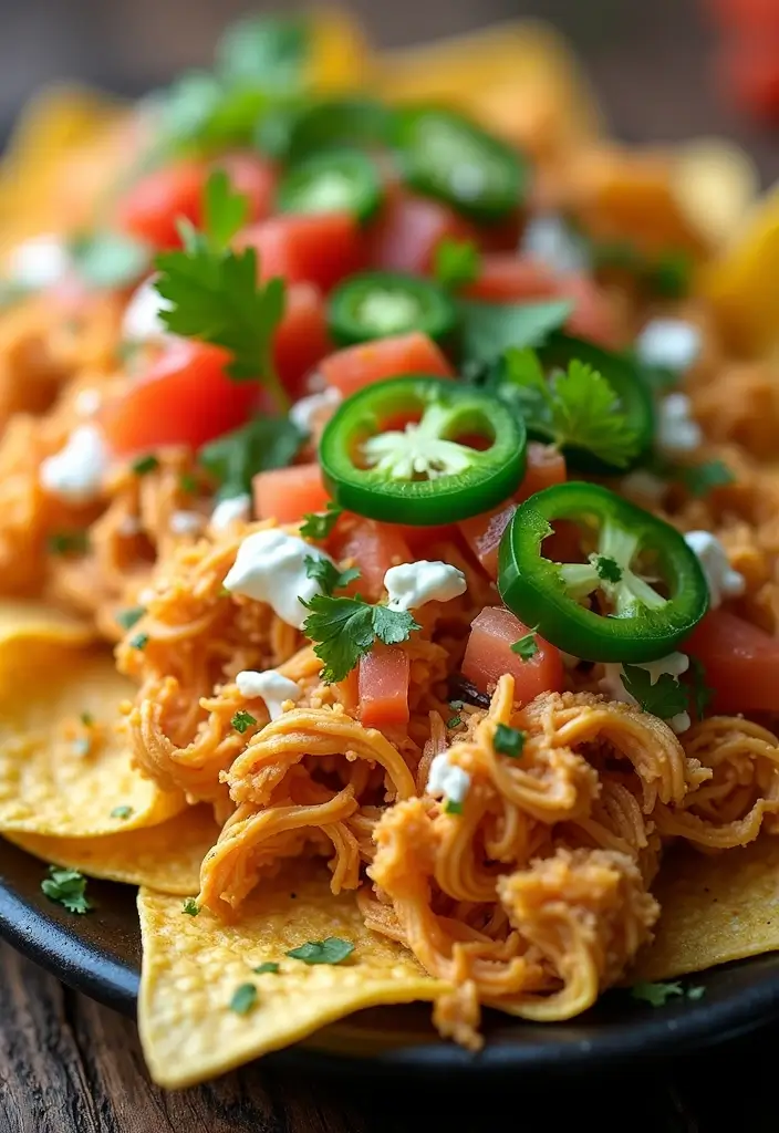 30 Mexican Food Recipes Chicken Lovers Will Devour - 8. Shredded Chicken Nachos