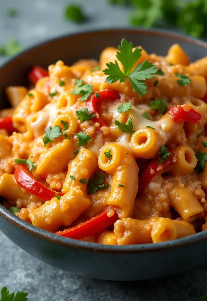 30 Rotisserie Chicken Pasta Recipes That Are Easy & Cheesy - 12. Chicken Fajita Pasta