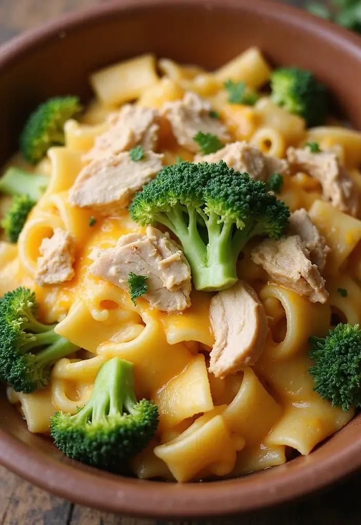 30 Rotisserie Chicken Pasta Recipes That Are Easy & Cheesy - 23. Chicken, Broccoli, and Cheese Pasta