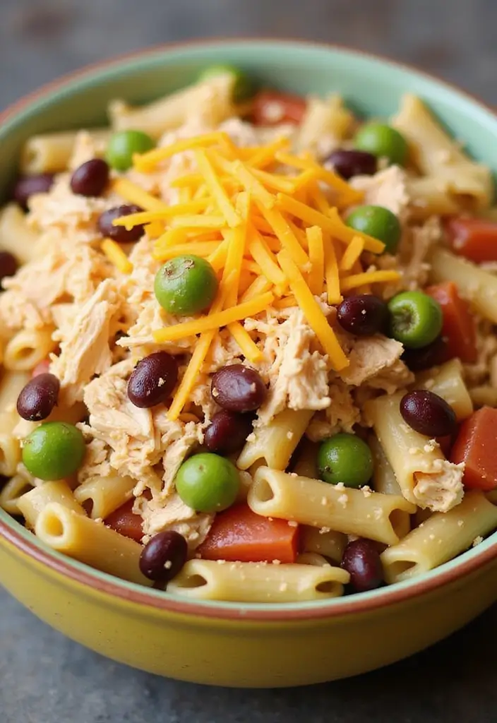 30 Rotisserie Chicken Pasta Recipes That Are Easy & Cheesy - 26. Chicken and Cheese Quesadilla Pasta