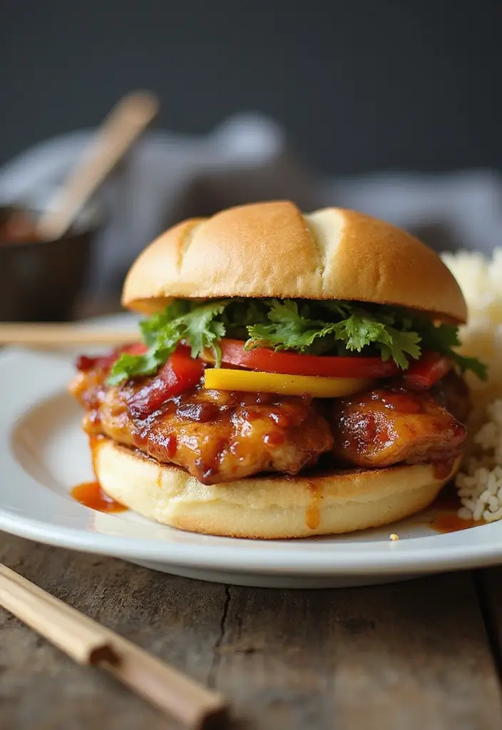 30 Rotisserie Chicken Sandwich Recipes That Are Fresh & Filling - 10. Teriyaki Chicken Sandwich