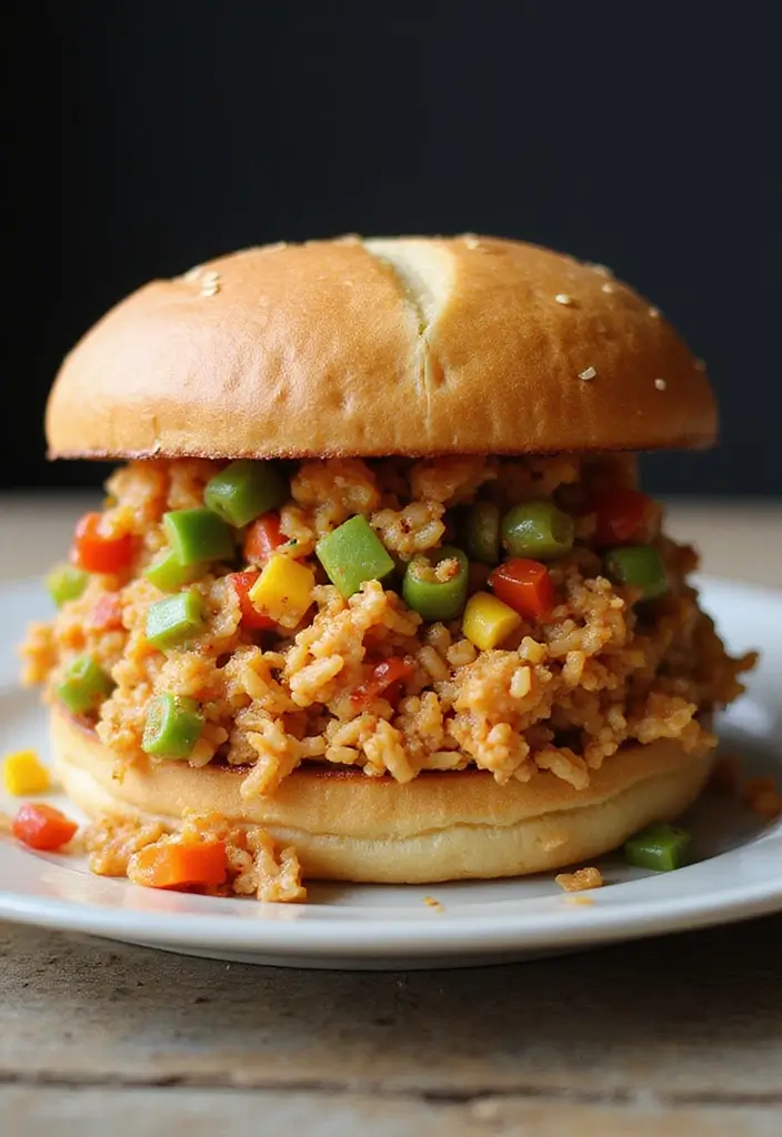 30 Rotisserie Chicken Sandwich Recipes That Are Fresh & Filling - 14. Chicken Fried Rice Sandwich