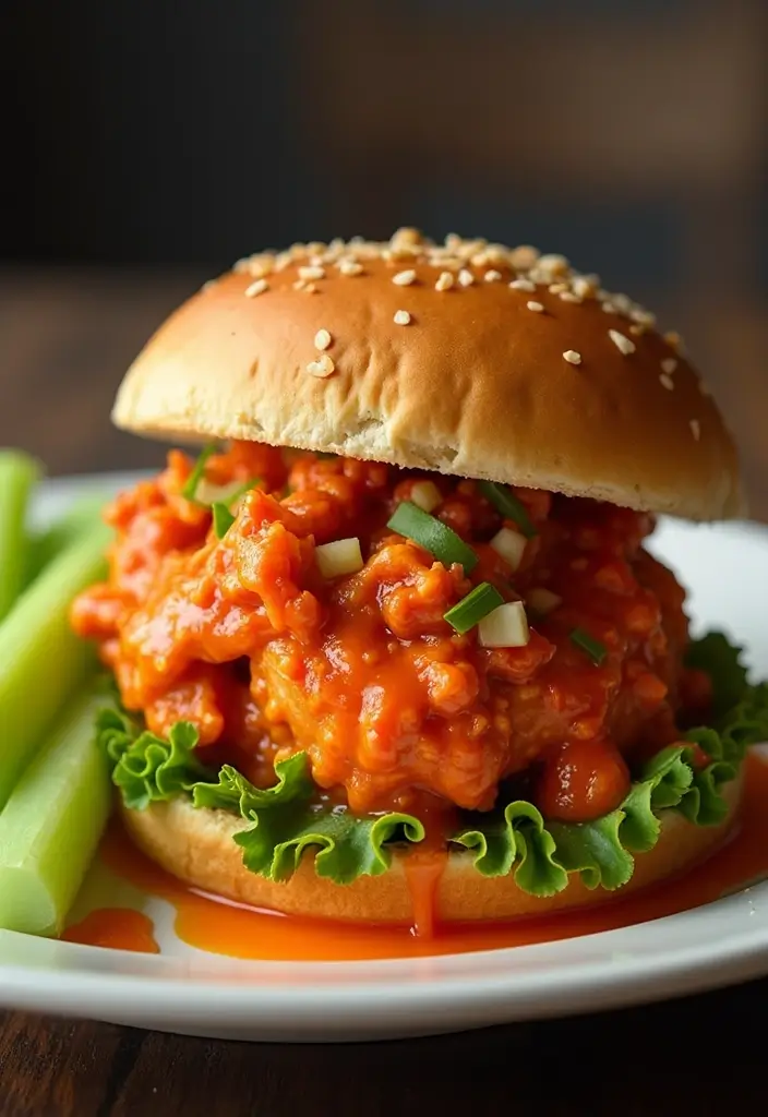 30 Rotisserie Chicken Sandwich Recipes That Are Fresh & Filling - 5. Buffalo Chicken Sandwich