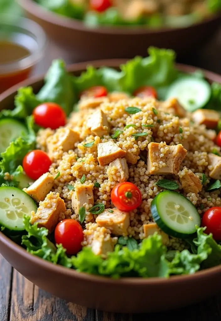 30 Salad Recipes with Chicken That Are Fresh & Filling - 12. Chicken and Quinoa Salad