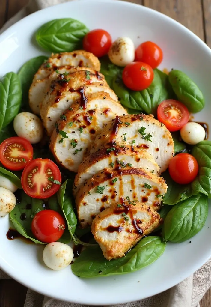30 Salad Recipes with Chicken That Are Fresh & Filling - 5. Caprese Chicken Salad