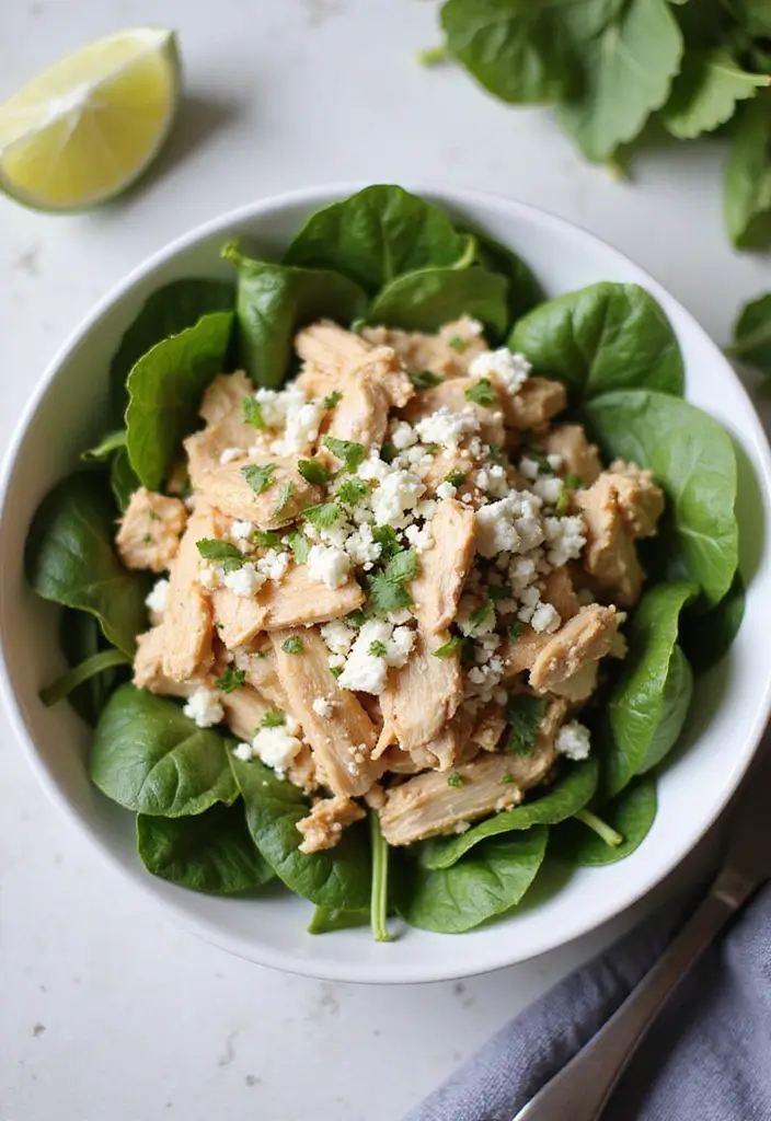 30 Ways to Boil Chicken to Shred Perfectly Every Time 116 30 Ways to Boil Chicken to Shred Perfectly Every Time - 21. Spinach and Feta Shredded Chicken