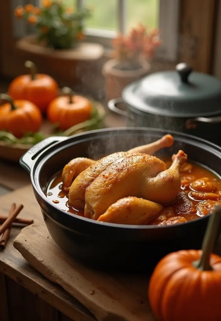 30 Ways to Boil Chicken to Shred Perfectly Every Time 146 30 Ways to Boil Chicken to Shred Perfectly Every Time - 27. Pumpkin Spice Chicken