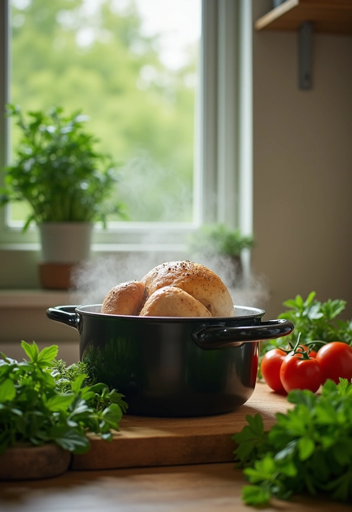 30 Ways to Boil Chicken to Shred Perfectly Every Time 44 30 Ways to Boil Chicken to Shred Perfectly Every Time - 9. Herbaceous Garden Chicken